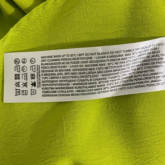 Mango NWT Jumpsuit Straight Leg Plus Size XXL Chartreuse - Picture 16 of 17